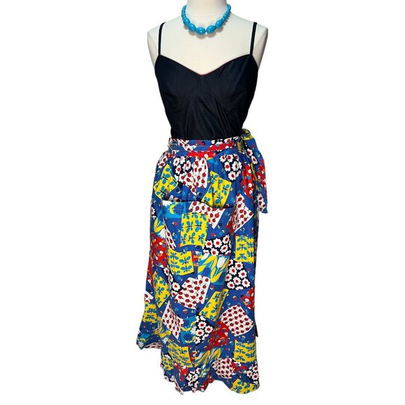 Long patchwork look ladybug skirt - Picture 2 of 6